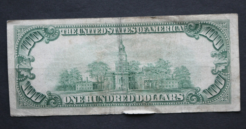 1950 B $100 Federal Reserve Note/Dallas/F-2159K/significant circulation - Picture 4 of 6