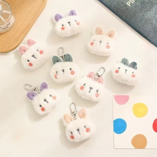Cartoon Plush Rabbit Key Chain Stuffed Doll Toy Pendant Backpack ...