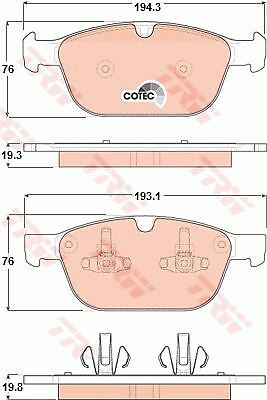 Plaquettes de frein haut de gamme pour Volvo XC60 I SUV 2.4 D et D3 D4