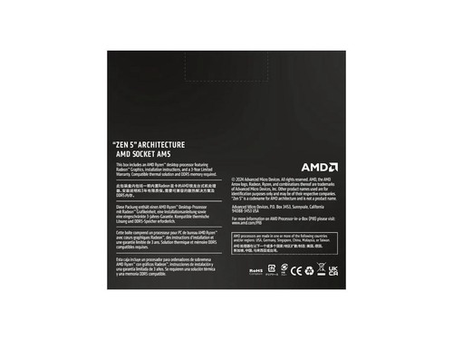 AMD Ryzen 5 9600X - Ryzen 5 9000 Series Granite Ridge (Zen 5) 6-Core 3.9 GHz - S - Afbeelding 4 van 5
