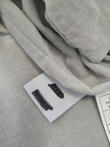 Restoration Hardware Organic Cotton Velvet Diamond Sham Grey Standard Size - Picture 6 of 8