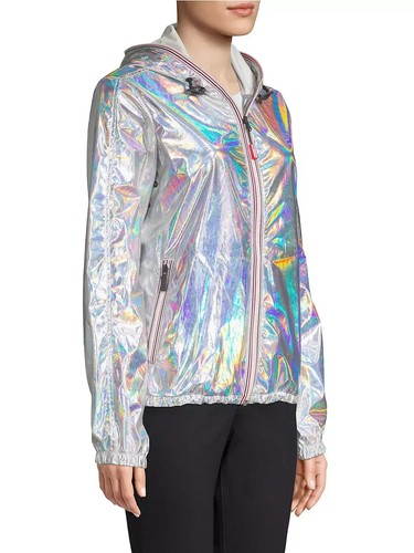 HUNTER Original Shell Jacket Windbreaker Rain Coat S Nebula Silver Packable - Picture 8 of 13