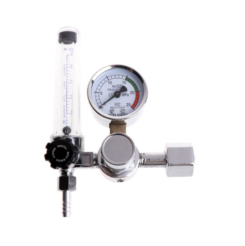 Argon CO2 Regulator - Welding Gas Flowmeter For TIG MIG - Brass Constr