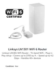 Linksys HomeWRK MX4300 Tri-band Wi-Fi 6 4.2Gbps LN1301 Router - White