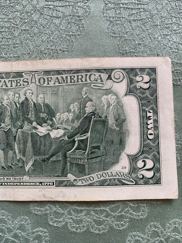 2003 SERIES A $2 DOLLAR Bill Stamp B2 B-New York "FW" (Fort Worth) - Picture 8 of 8