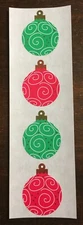 Mrs Grossman ORNAMENTS Stickers CHRISTMAS/HOLIDAY NEW 