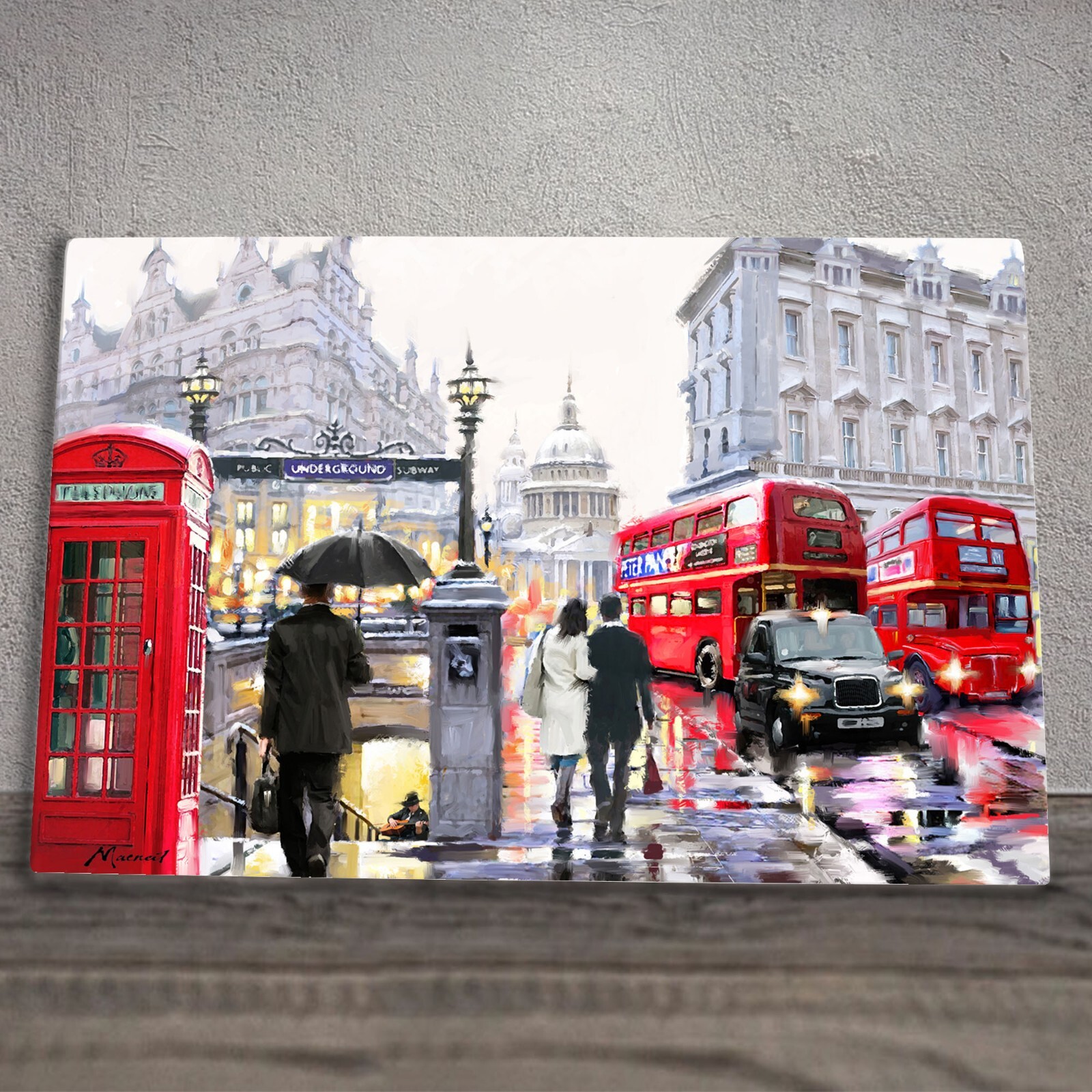 St Pauls London Ceramic Tile Picture Souvenir Plaque Wall Art Macneil Studios