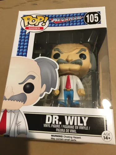 Funko Pop! Games: MegaMan - Dr. Wily  #105 Exclusive Capcom Collectible 