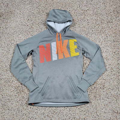 Nike Hoodie Womens Small Gray Sweatshirt Sweater Therma Fit