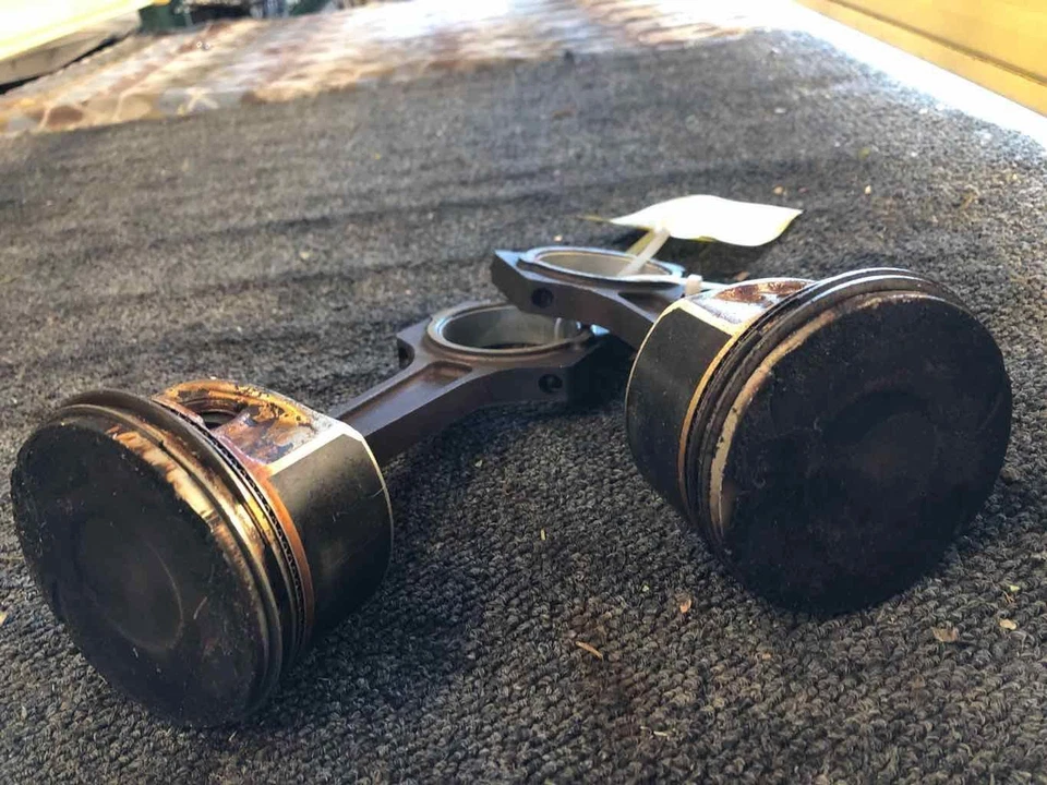 Lincoln LS 2006 3,9 L juego de 2 anillos de pistón de motor con conjunto de varilla de conexión OEM Foto 4 de 4