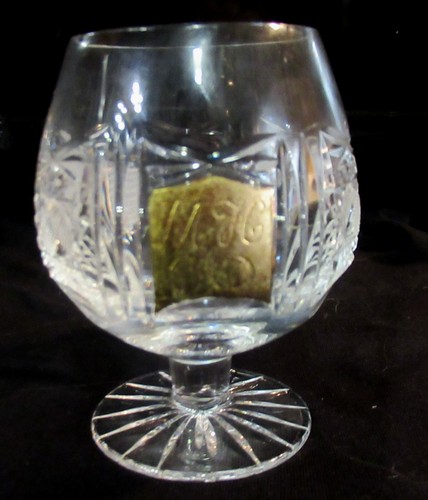 2 VASOS DE VINO conmemorativos de cristal BohemiaN "MFS 65" Evanston/Skokie Illino - Imagen 4 de 6
