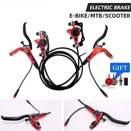 E-Bike MTB Hydraulische Scheibenbremse Set Power Shifter Fahrrad Bremsen 160mm Rotoren - Bild 1 von 46
