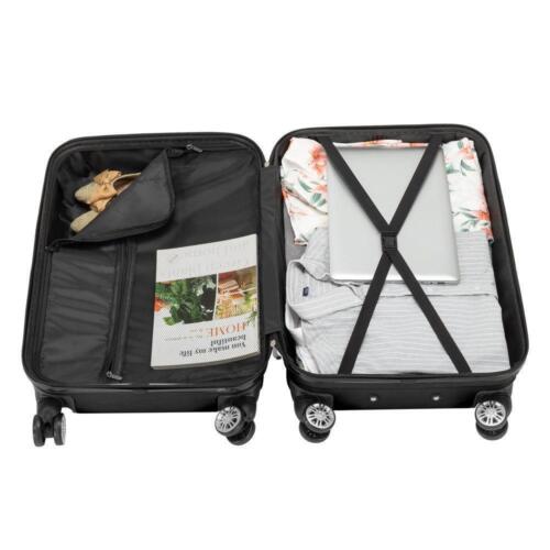 4 Piece Suitcase Luggage Set Hardside Suit case with Spinner Wheels TSA Lock - Picture 8 of 14