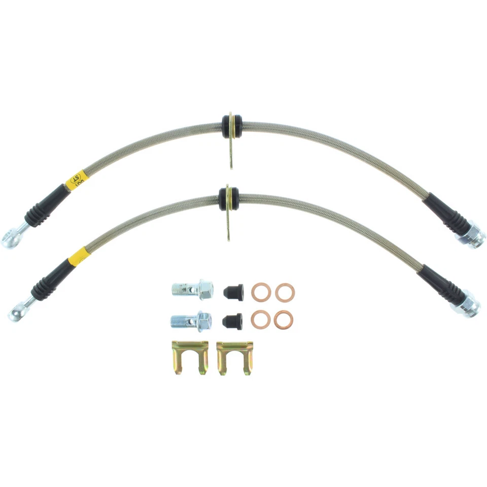 Kit de línea de freno delantero trenzado inoxidable StopTech 950.61018 para Ford Fiesta 11-16 Foto 2 de 2