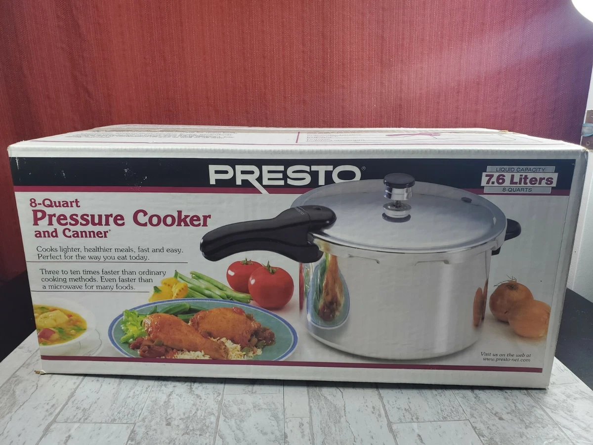 NEW IN BOX Presto 01282 8 Quart Aluminum Pressure Cooker 6824635