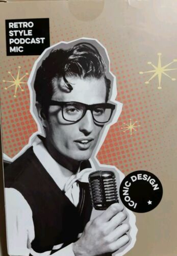 Retro Style Podcast Mikrofon IJOR Brandneu Fabrikversiegelt - Bild 2 von 3