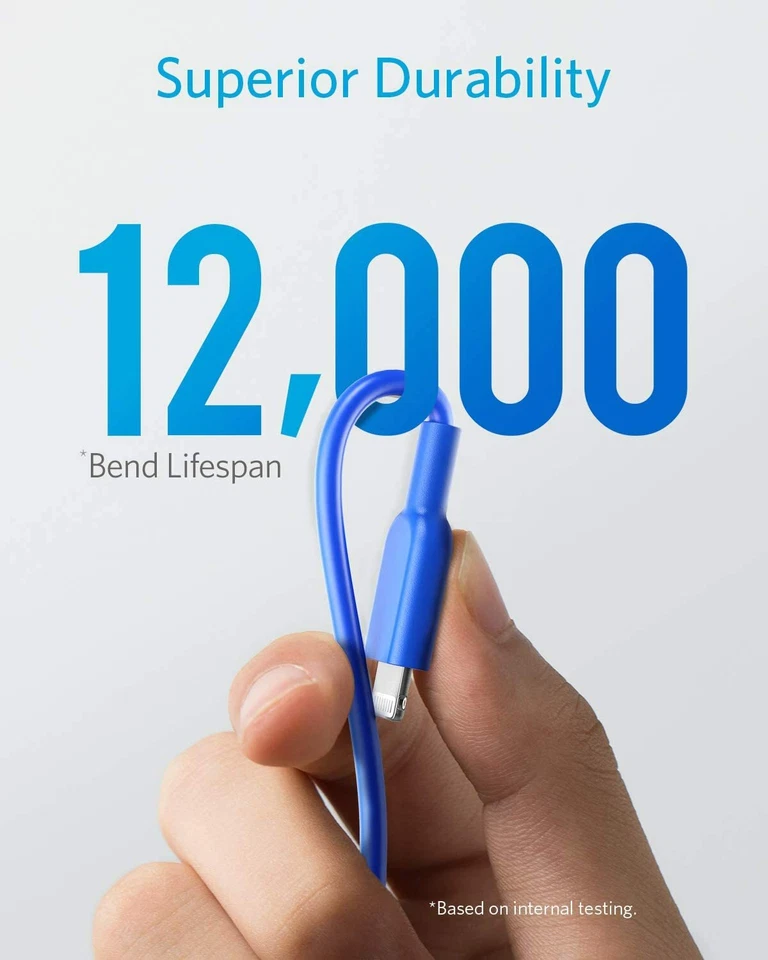 Anker Powerline II Lightning Cable 6ft MFi-Certified Charging Cord for iPhone 11 - Image 4 of 4