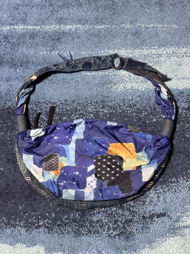 KAPITAL BORO Transfer Snufkin Bag Sashiko Boro Bigger KAPITAL BORO Transfer Snufkin Bag Sashiko Boro Bigger