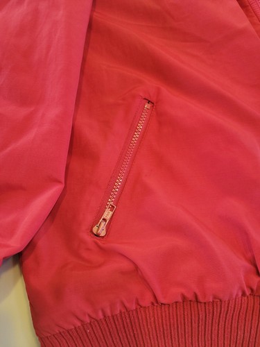 VTG 80s 90s USA Made PENFIELD Polarfleece Lined Warm-up Jacket Red Size XL - Picture 5 of 9