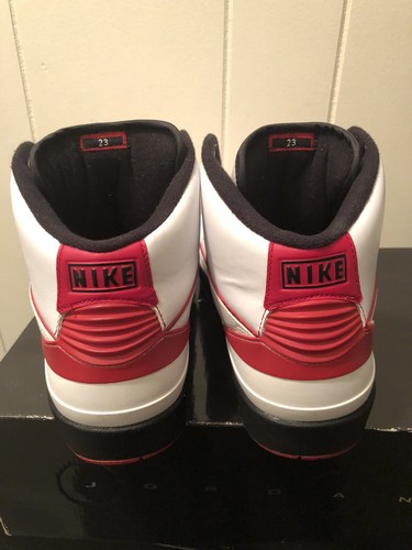 Nike Jordan II 2 Retro QF weiß Uni rot (Chicago) 2010 - Größe 10 395709-101 - Bild 2 von 6