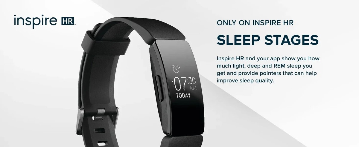 Fitbit Inspire HR ブラック Fitbit Inspire HR Fitness Tracker - Black (FB413BKBK) for