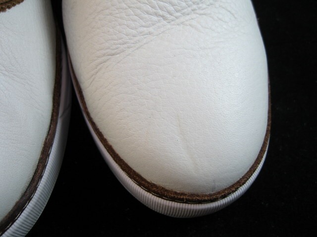 SAOLA Allen Edmonds "STRAITS" DERBY SELLA scarpa da golf derby 9 D bianco marrone (489N