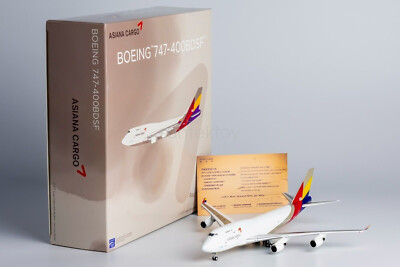 1:400 NG Model Asiana Cargo Boeing B747-400BDSF Diecast Aircraft