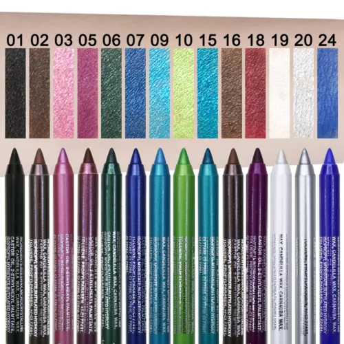 Matita eyeliner colorata 24 ore liquido alto pigmento lunga durata eye liner penna gel - Foto 4 di 110