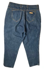 Vintage PS Gitano Womens High Rise Waist Mom Jeans Front Back Yoke Sz 20 Short