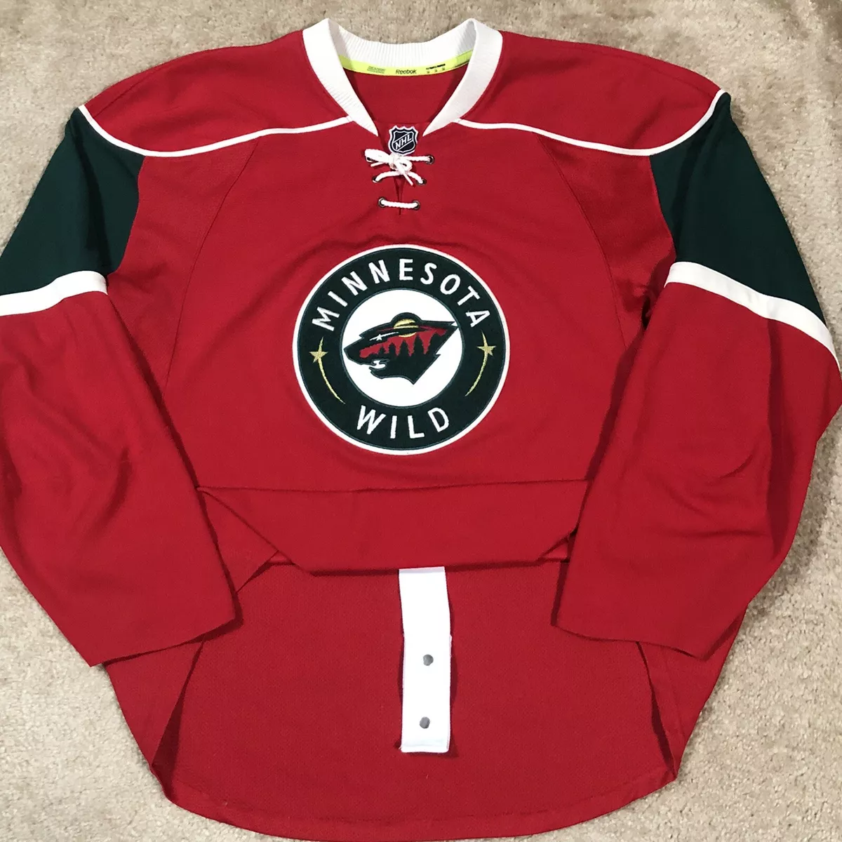 Minnesota Wild Reebok EDGE Authentic Custom Home Jersey - Red