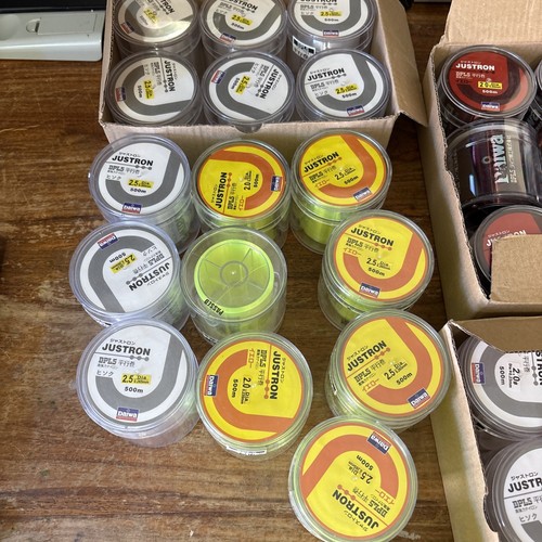 Daiwa Fishing Line JUSTRON 500m 6lb-10lb Job Lot X 28 X500m fishing line fish