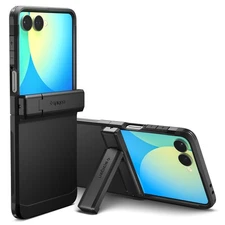For Galaxy Z Flip 7 | Spigen [ Tough Armor Pro ] Mag Fit Hinge Protection Case