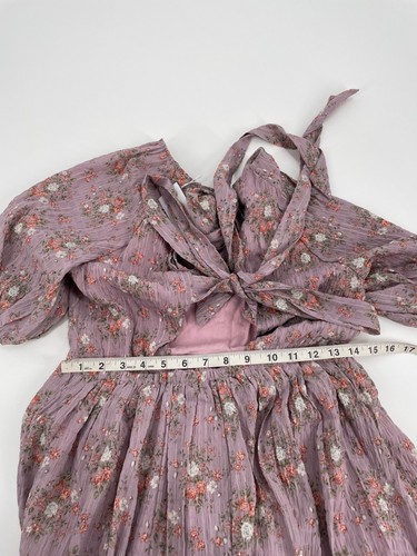 NWT Baltic Born Lucinda Back Tie Maxi Dress Lilac Floral Small Cottage Prairie - Picture 8 of 10