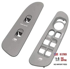 Driver and Passenger Grey Door Window Switch Panel Passenger  Driver Grey