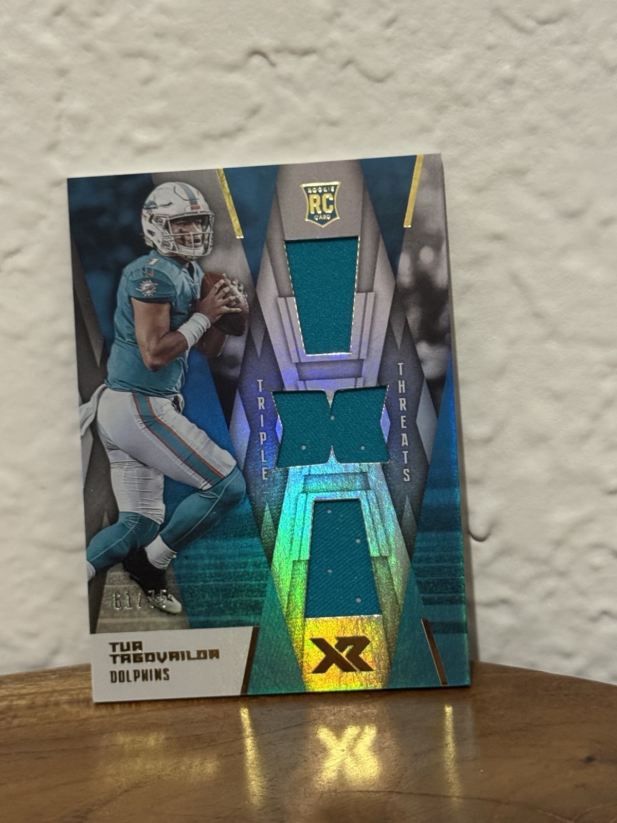 Tua Tagovailoa Panini XR Rookie Triple Threats Materials #RTMTT Base