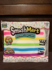 VIRAL Squishy Rainbow Layer Cake JUMBO SQUISHY 5 Smush Mart RMS USA Crazy Fun