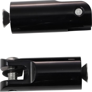 Accutronix FPMT200-B Front Footpeg Mounts - Black - 3/8-16 Thread