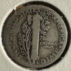 1925-d . . Mercury Dime . AG . Silver . Amost Good