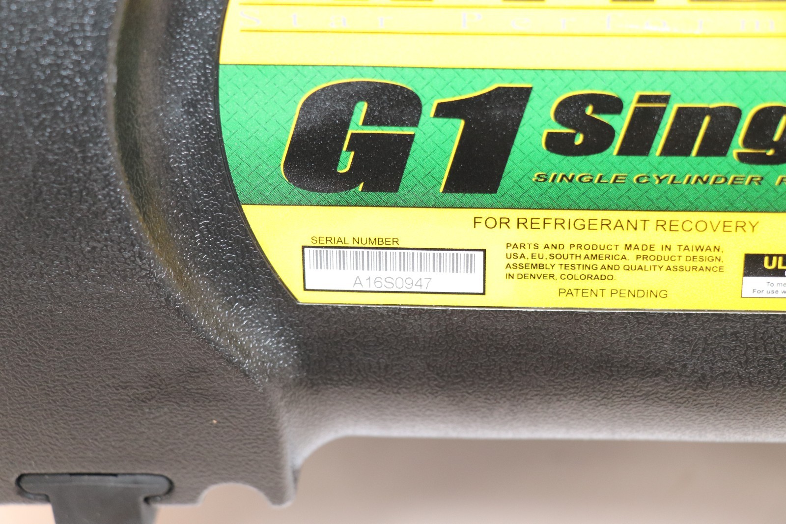 Appion G1SINGLE 115 Vac Refrigerant Recovery Machine