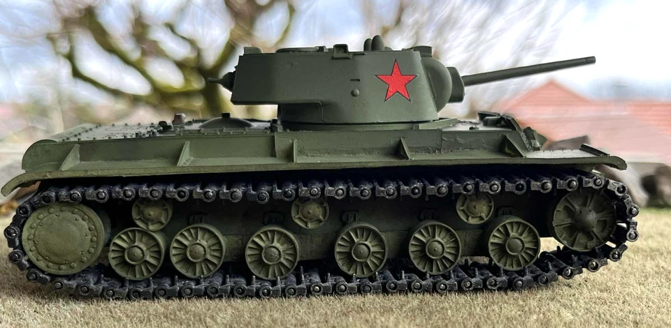 SOLIDO/GASOLINE 1/50 Char Lourd Russe KV-1. Camouflage Juin 1941 PERSONNALISE - Immagine 3 di 4