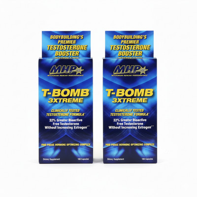 MHP T-Bomb 3Xtreme Testosterone Formula 168 Capsules - 2 Pack