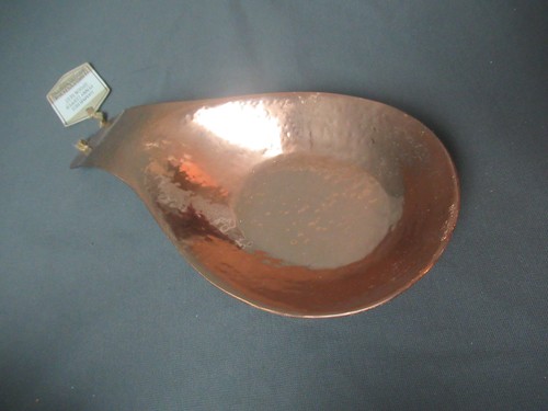 New Hammered Penny Copper Spoon Rest - Thirstystone N714-KA India h5 sb