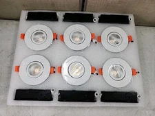 NEW Torchstar LED Recessed Light Rotatable Downlight 3000K 6-Pack 7Watt 3"