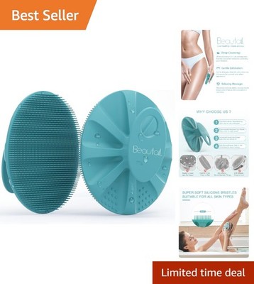 Silicone Shower Scrubber   Durable, Versatile & Perfect for Sensitive Skin Care