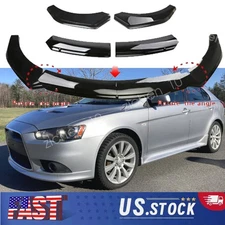 For Volkswagen T Front Bumper Lip Body Kit Splitter Spoiler Glossy Black Chin