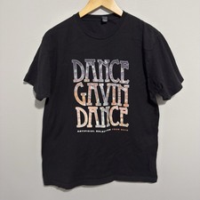 Dance Gavin Dance Artificial Selection Tour 2019 T Shirt Black Size Large