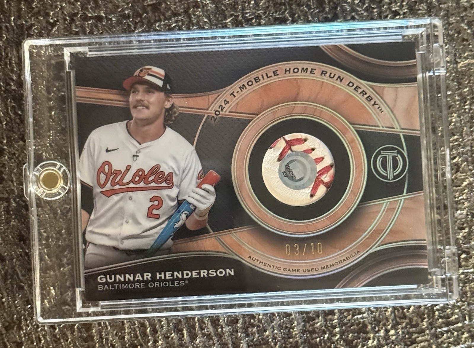 2025 Topps Tribute Milestone Relics Gunnar Henderson #MRB-GHE (MEM)    (03/10)