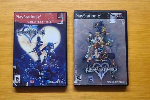 Kingdom Hearts 1 and 2 (PS2, PlayStation 2) Complete