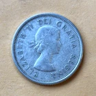 1964 Canada 25 Cents Elizabeth II - .800 Fine Silver - .1500 ASW - KM 52 - Nice
