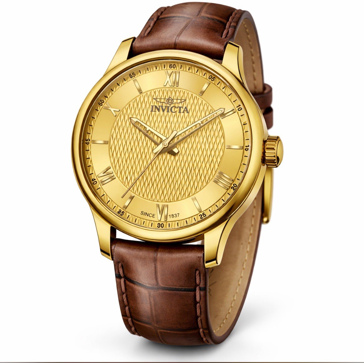 Invicta Celestial 43mm Model Number 50468 Gold Dial Stainless